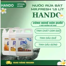 Thumbnail Nước rửa chén đậm đặc siêu sạch MrFresh 1,6L an toàn da tay Múi quế/Gừng/Cám gạo 1