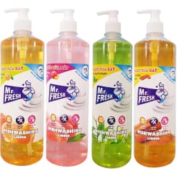 Thumbnail Nước rửa chén đậm đặc siêu sạch MrFresh 1,6L an toàn da tay Múi quế/Gừng/Cám gạo 3