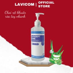 Thumbnail Nước Rửa Tay Khô ALFASEPT Pure An Toàn Cho Da Nhạy Cảm, Giúp Diệt Khuẩn Nhanh Chóng Và Hiệu Quả Lọ 500ml 2