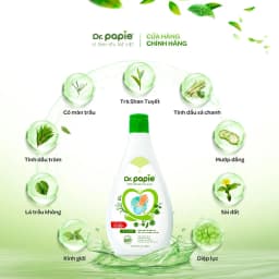 Thumbnail Nước Tắm Thảo Dược Dr Papie Giúp Giảm Mẩn Ngứa Và Rôm Sảy, Hỗ Trợ Làm Sạch, Mát Da Bé - Chai 500ml 3