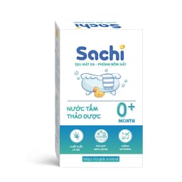 Thumbnail Nước tắm thảo dược SACHI dịu mát da, phòng rôm sảy, mẩn ngứa, hăm tã, bảo vệ làn da cho bé hộp 10 gói x 10ml 1