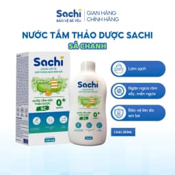 Thumbnail Nước Tắm Thảo Dược Sachi Sả Chanh 250ml - Tự Nhiên Dịu Mát Da, Ngừa Rôm Sảy Cho Bé Từ Sơ Sinh 1