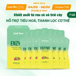 Thumbnail Nước Uống Bổ Sung Enzyme Chiết Xuất Từ Trái Cây Rau Củ Hỗ Trợ Tiêu Hoá, Thanh Lọc Cơ Thể (45ml× 7 túi)/hộp 1