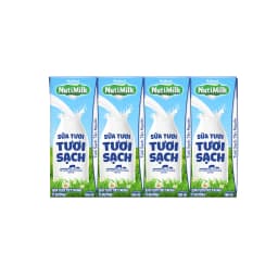 Thumbnail NutiMilk Sữa Tươi Tươi Sạch Ít Đường Hộp 180ml Thùng 24 Hộp (180ml x 24 hộp) 1