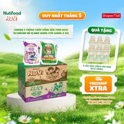 Thumbnail NuVi Combo 2 Thùng Thức Uống Sữa Tươi Trái Cây 110ml (110ml x 48 gói) 1