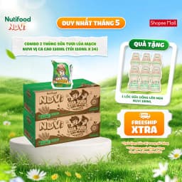 Thumbnail NuVi Combo 2 Thùng Thức Uống Sữa Tươi Trái Cây 110ml (110ml x 48 gói) 2