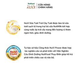 Thumbnail NuVi Thùng Thức Uống Sữa Tươi Trái Cây Vị Nho 110ml (Túi 110ml x 24) 4