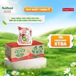 Thumbnail NuVi Thùng Thức Uống Sữa Tươi Trái Cây 110ml (Túi 110ml x 24) 3