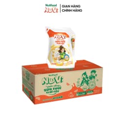 Thumbnail NuVi Thùng Thức Uống Sữa Tươi Trái Cây Vị Cam 110ml (Túi 110ml x 24) 2