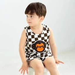 Thumbnail Đồ bộ ba lỗ sát nách quần áo thun cotton mịn mặc nhà mùa hè cho bé trai và bé gái  Unifriend Hàn Quốc U2023-35 3