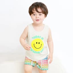 Thumbnail Đồ bộ ba lỗ sát nách quần áo thun cotton mịn mặc nhà mùa hè cho bé trai và bé gái  Unifriend Hàn Quốc U2023-35 4