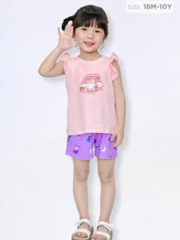 Thumbnail Đồ Bộ  Bé Gái Cotton Mềm Mịn, Thoáng Mát  (1-10 Tuổi) BaaBaby B-GC-DB04N 1