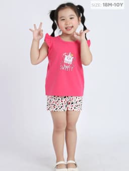 Thumbnail Đồ Bộ  Bé Gái Cotton Mềm Mịn, Thoáng Mát  (1-10 Tuổi) BaaBaby B-GC-DB04N 4
