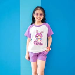 Thumbnail Đồ bộ bé gái in hình Baby Three - Quần áo cộc bé gái mùa hè cân nặng từ 15-40kg- Loza Kids BD030 1