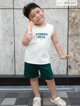 Thumbnail Đồ Bộ Bé Trai Ba Lỗ Sát Nách Thun Cotton Họa Tiết Khủng Long (1-10 Tuổi) BaaBaby - B-BC-DB10C 3