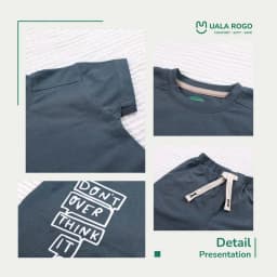 Thumbnail Đồ bộ bé trai bé gái Ualarogo cộc tay mặc nhà 1-5 tuổi vải Cotton Modal thấm hút co giãn mềm mại 3835 3