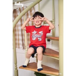 Thumbnail Đồ bộ bé trai ILABY bộ thun cộc tay in hình Iron Shark chất liệu cotton 4 chiều  [3266] 3