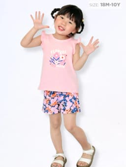 Thumbnail Đồ bộ cho bé gái Baa Baby chất liệu 100% Cotton mềm mịn, thoáng mát cho bé từ 1 đến 10 tuổi - DB04N 1