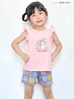 Thumbnail Đồ bộ cho bé gái Baa Baby chất liệu 100% Cotton mềm mịn, thoáng mát cho bé từ 1 đến 10 tuổi - DB04N 2
