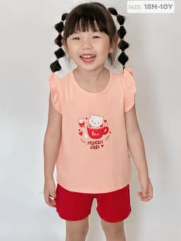 Thumbnail Đồ bộ cho bé gái Baa Baby chất liệu 100% Cotton mềm mịn, thoáng mát cho bé từ 1 đến 10 tuổi - DB04N 3