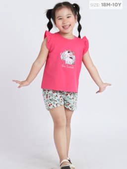 Thumbnail Đồ bộ cho bé gái Baa Baby chất liệu 100% Cotton mềm mịn, thoáng mát cho bé từ 1 đến 10 tuổi - DB04N 4