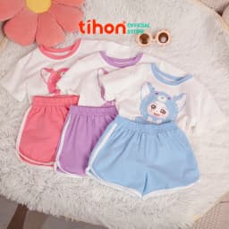 Thumbnail Đồ bộ cho bé gái TIHON cao cấp chất liệu cotton thoáng mát, mềm mại cho bé SET0750685 1