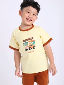 Thumbnail Đồ bộ cho bé trai tay ngắn, bộ ngủ bé trai từ 1 tuổi - 10 tuổi Baa Baby - B-BC-DB04N 4