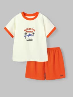 Thumbnail Đồ Bộ Cộc Tay Bé Trai Cotton Thấm Hút Thoáng mát (1-10 Tuổi) BaaBaby B-BC-DB03N 3