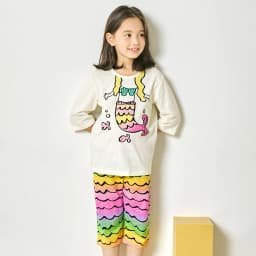Thumbnail Đồ bộ lửng quần áo thun cotton mặc nhà mùa hè cho bé gái Unifriend Hàn Quốc 2023-2 2