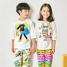 Thumbnail Đồ bộ lửng quần áo thun cotton mặc nhà mùa hè cho bé gái Unifriend Hàn Quốc 2023-2 3