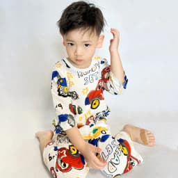 Thumbnail Đồ bộ lửng quần áo thun cotton mặc nhà mùa hè cho bé gái Unifriend Hàn Quốc 2023-2 4