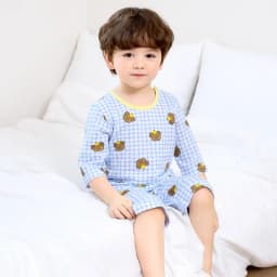 Thumbnail Đồ bộ lửng quần áo thun cotton mặc nhà mùa hè cho bé trai Unifriend Hàn Quốc 2024-3 4