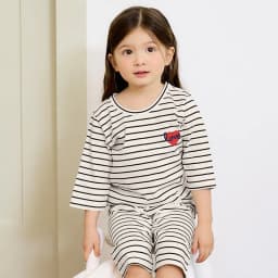 Thumbnail Đồ bộ lửng quần áo thun cotton mặc nhà mùa hè cho bé trai và bé gái Unifriend Hàn Quốc 2022-1 3
