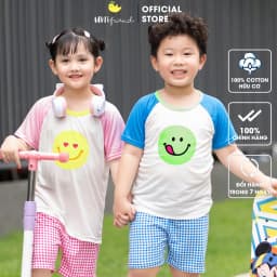 Thumbnail Đồ bộ ngắn tay quần áo Cool Feel mịn siêu mỏng mát mặc nhà mùa hè cho bé trai Unifriend Hàn Quốc U2024-5 1