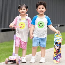 Thumbnail Đồ bộ ngắn tay quần áo Cool Feel mịn siêu mỏng mát mặc nhà mùa hè cho bé trai Unifriend Hàn Quốc U2024-5 4