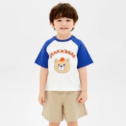 Thumbnail Đồ bộ ngắn tay quần áo thun cotton mịn mặc nhà mùa hè cho bé trai và bé gái Unifriend Hàn Quốc U2024-4 3