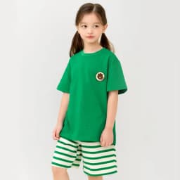 Thumbnail Đồ bộ ngắn tay quần áo thun cotton mịn mặc nhà mùa hè cho bé trai và bé gái Unifriend Hàn Quốc U2024-6 4