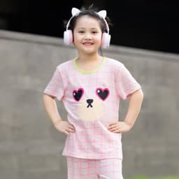 Thumbnail Đồ bộ ngắn tay thun cotton cho bé trai, bé gái mặc nhà mùa hè Unifriend Hàn Quốc U2022-8. Size đại 5, 6, 8, 10 tuổi 3