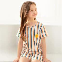 Thumbnail Đồ bộ ngắn tay thun cotton mịn cho bé trai, bé gái mặc nhà mùa hè Unifriend Hàn Quốc U2023-39. Size đại 5, 6, 8, 10 tuổi 4