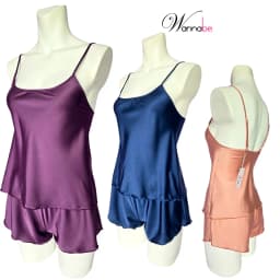 Thumbnail Đồ bộ ngủ nữ quần đùi áo 2 dây WANNABE basic tối giản, dịu dàng trên da cho giấc ngủ trọn vẹn BSL08 1