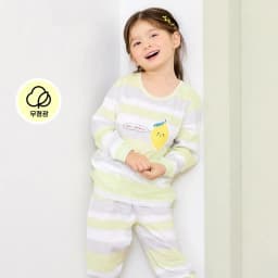 Thumbnail Đồ bộ ngủ tay dài quần áo thun cotton mặc nhà mùa hè dáng rộng cho bé trai và bé gái Unifriend Hàn Quốc U2024-49 2