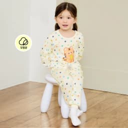 Thumbnail Đồ bộ ngủ tay dài quần áo thun cotton mặc nhà mùa hè dáng rộng cho bé trai và bé gái Unifriend Hàn Quốc U2024-49 4