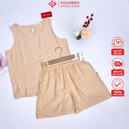 Thumbnail Đồ Bộ Nữ, Bộ Mặc Nhà SANDBOX Chất Liệu Đũi Tơ Cao Cấp, Thiết Kế Can Phối Trendy  BDD25002 2