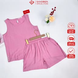Thumbnail Đồ Bộ Nữ, Bộ Mặc Nhà SANDBOX Chất Liệu Đũi Tơ Cao Cấp, Thiết Kế Can Phối Trendy  BDD25002 4