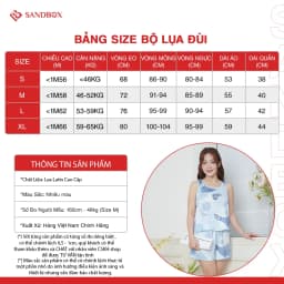 Thumbnail Đồ Bộ Nữ SANDBOX Chất Lụa Latin Cao Cấp Quần Đùi Áo Sát Nách Họa Tiết Nhẹ Nhàng Nữ Tính (BHL25004) 1
