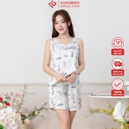 Thumbnail Đồ Bộ Nữ SANDBOX Chất Lụa Latin Cao Cấp, Thiết Kế Áo Sát Nách Quần Đùi Trẻ Trung (BHL25006) 1