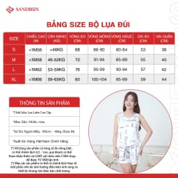 Thumbnail Đồ Bộ Nữ SANDBOX Chất Lụa Latin Cao Cấp, Thiết Kế Áo Sát Nách Quần Đùi Trẻ Trung (BHL25006) 2