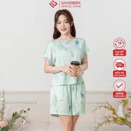 Thumbnail Đồ Bộ Nữ SANDBOX Chất Lụa Latin Cao Cấp, Thiết Kế Cổ Thuyền Thời Thượng Sang Trọng BLD25008 1