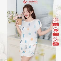 Thumbnail Đồ Bộ Nữ SANDBOX Chất Lụa Latin Cao Cấp, Thiết Kế Cổ Thuyền Thời Thượng Sang Trọng BLD25008 4