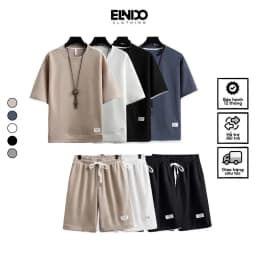 Thumbnail Đồ bộ quần áo thun chất liệu tổ ong cao cấp form rộng thoáng mát, thấm hút mồ hôi tốt EDT10 2